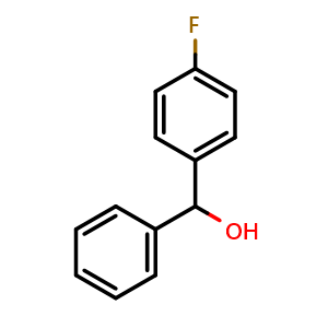 Chemical structure of 4-Fluorobenzhydrol , CAS 365-22-0, AChemBlock AD257807