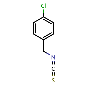 Chemical structure of 4-Chlorobenzyl isothiocyanate , CAS 3694-45-9, AChemBlock AD257808