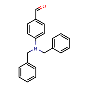 Chemical structure of 4-(Dibenzylamino)benzaldehyde , CAS 3748-17-2, AChemBlock AD257814