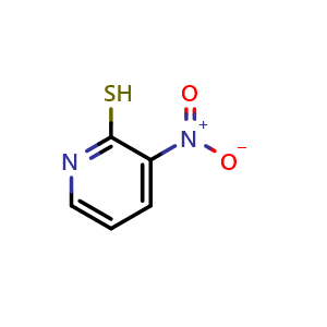 Chemical structure of 3-Nitropyridine-2-thiol , CAS 38240-29-8, AChemBlock AD257822