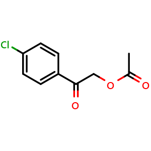 Chemical structure of 2-(4-Chlorophenyl)-2-oxoethyl acetate , CAS 39561-82-5, AChemBlock AD257830