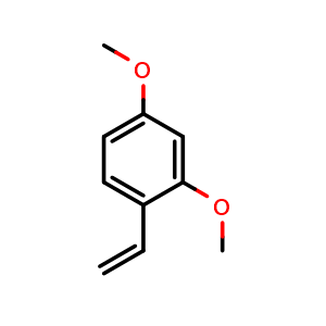 Chemical structure of 1-Ethenyl-2,4-dimethoxybenzene , CAS 40243-84-3, AChemBlock AD257837
