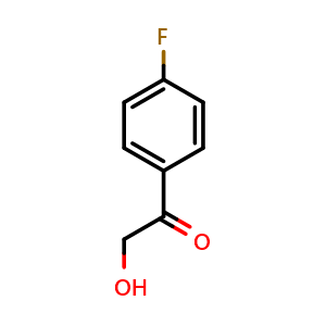Chemical structure of 1-(4-Fluorophenyl)-2-hydroxy-1-ethanone , CAS 403-31-6, AChemBlock AD257838