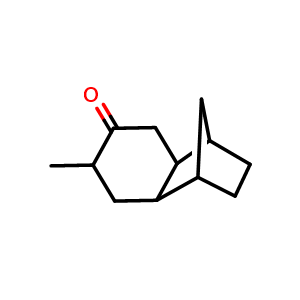 Chemical structure of 5-Methyltricyclo[6.2.1.02,7]undecan-4-one , CAS 41724-19-0, AChemBlock AD257854