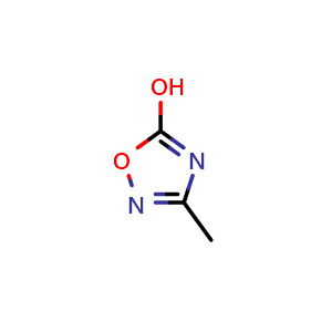 Chemical structure of 3-Methyl-4H-[1,2,4]oxadiazol-5-one , CAS 52386-40-0, AChemBlock AD257914