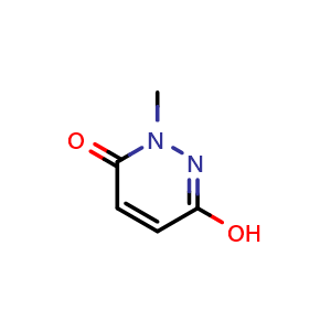 Chemical structure of 3-Hydroxy-1-methylpyridazin-6(1H)-one , CAS 5436-01-1, AChemBlock AD257932