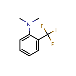 Chemical structure of 2-(DiMethylaMino)benzotrifluoride , CAS 54672-14-9, AChemBlock AD257936