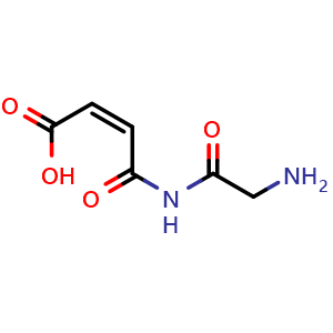 Chemical structure of N-Glycinylmaleamic acid , CAS 54930-24-4, AChemBlock AD257938