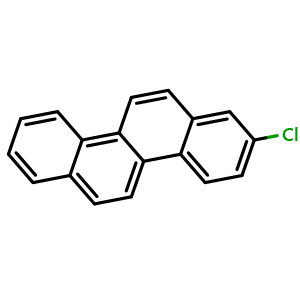 Chemical structure of 2-Chlorochrysene , CAS 55120-49-5, AChemBlock AD257940