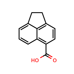 Chemical structure of 1,2-Dihydroacenaphthylene-5-carboxylic acid , CAS 55720-22-4, AChemBlock AD257945