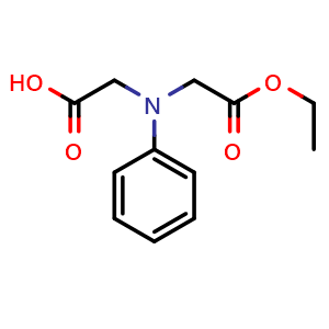 Chemical structure of 2,2'-(Phenylimino)bis(acetic acid ethyl) ester , CAS 55932-12-2, AChemBlock AD257947