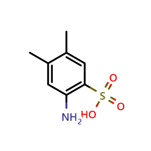 Chemical structure of 3,4-Dimethylaniline-6-sulfonic acid , CAS 56375-83-8, AChemBlock AD257956