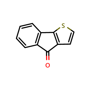 Chemical structure of 4H-Indeno[1,2-b]thiophen-4-one , CAS 5706-08-1, AChemBlock AD257962