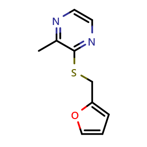 Chemical structure of 2-Furfurylthio-3-methylpyrazine , CAS 59303-07-0, AChemBlock AD257983