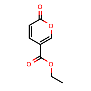 Chemical structure of Ethyl 6-oxopyran-3-carboxylate , CAS 5942-96-1, AChemBlock AD257985