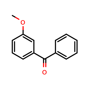 Chemical structure of 3-Methoxybenzophenone , CAS 6136-67-0, AChemBlock AD257995