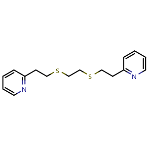 Chemical structure of 1,8-Bis(2-pyridyl)-3,6-dithiaoctane , CAS 64691-70-9, AChemBlock AD258026