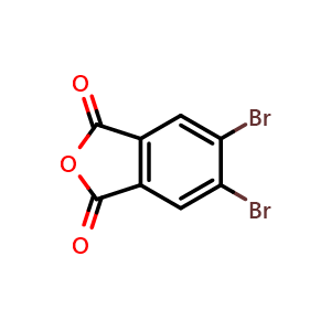 Chemical structure of 5,6-Dibromoisobenzofuran-1,3-dione , CAS 65237-17-4, AChemBlock AD258034