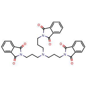 Chemical structure of N,N,N-tris(3-phthalimidopropyl)amine , CAS 66322-78-9, AChemBlock AD258044