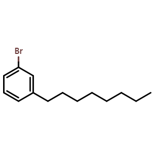 Chemical structure of 1-Bromo-3-n-octylbenzene , CAS 663949-34-6, AChemBlock AD258045