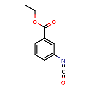 Chemical structure of Ethyl 3-isocyanatobenzoate , CAS 67531-68-4, AChemBlock AD258050