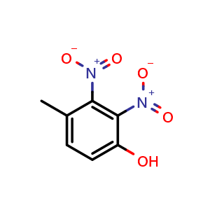 Chemical structure of 4-Methyl-2,3-dinitrophenol , CAS 68191-07-1, AChemBlock AD258056