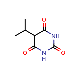 Chemical structure of 5-Isopropylbarbituricacid , CAS 7391-69-7, AChemBlock AD258077