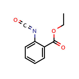 Chemical structure of Ethyl 2-isocyanatobenzoate , CAS 76393-16-3, AChemBlock AD258101