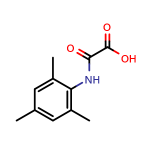 Chemical structure of 2-(Mesitylamino)-2-oxoacetic acid , CAS 79354-46-4, AChemBlock AD258120
