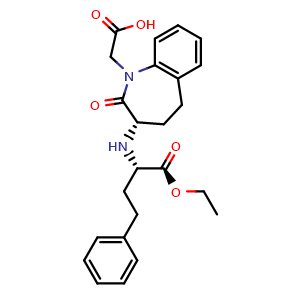 Chemical structure of Benazepril , CAS 86541-75-5, AChemBlock AD258164