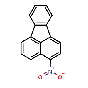 Chemical structure of 3-Nitrofluoranthene , CAS 892-21-7, AChemBlock AD258191