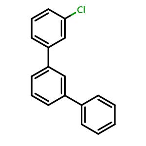 Chemical structure of 3-Chloro-1,1':3',1''-terphenyl , CAS 98781-25-0, AChemBlock AD258231