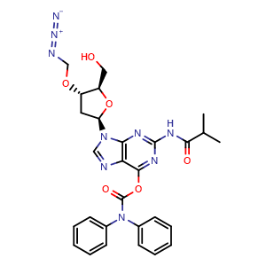 N2-Isobutyryl-O6-diphenylcarbamoyl-3'-O-azidomethyl-2'-deoxyguanosine
