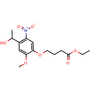 Ethyl 4-(4-(1-hydroxyethyl)-2-methoxy-5-nitrophenoxy) butanoate