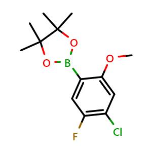 2-(4-Chloro-5-fluoro-2-methoxyphenyl)-4,4,5,5-tetramethyl-1,3,2-dioxaborolane