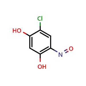 Chemical structure of 4-Chloro-6-nitrosoresorcinol , CAS 109755-36-4, AChemBlock AD258321