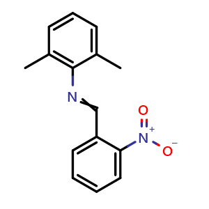 Chemical structure of N-(2-Nitrobenzylidene)-2,6-xylidine , CAS 109772-86-3, AChemBlock AD258322