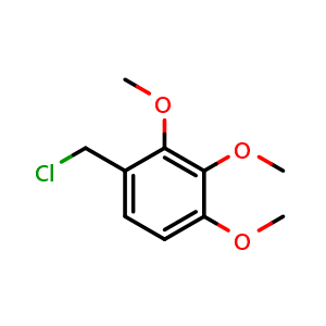Chemical structure of 1-(Chloromethyl)-2,3,4-trimethoxybenzene , CAS 1133-49-9, AChemBlock AD258346