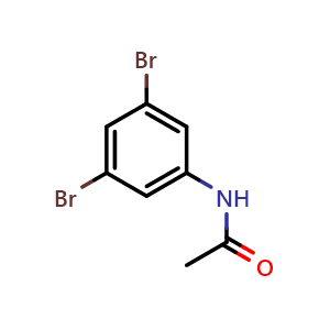 Chemical structure of N-(3,5-Dibromophenyl)acetamide , CAS 119430-40-9, AChemBlock AD258394