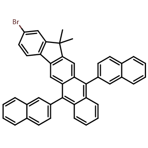 2-Bromo-13,13-dimethyl-6,11-di-2-naphthalenyl-13H-indeno[1,2-b]anthracene