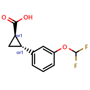 trans-2-(3-(difluoromethoxy)phenyl)cyclopropane-1-carboxylic acid