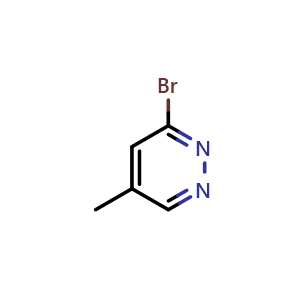 Chemical structure of 3-Bromo-5-methylpyridazine , CAS 1257854-82-2, AChemBlock AD258469