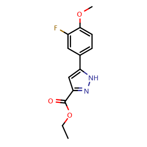 Ethyl 5-(3-fluoro-4-methoxyphenyl)-1H-pyrazole-3-carboxylate