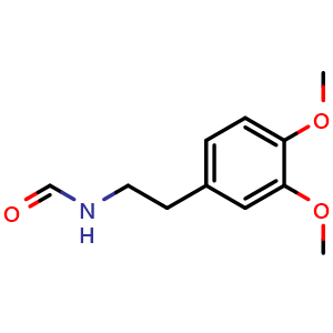 Chemical structure of N-(3,4-Dimethoxyphenethyl)formamide , CAS 14301-36-1, AChemBlock AD258626
