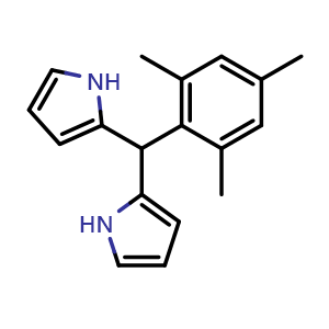 Chemical structure of 2-(Dipyrrol-2-yl)methylmesitylene , CAS 159152-14-4, AChemBlock AD258701
