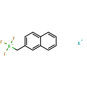 Chemical structure of Potassium trifluoro(naphthalen-2-ylmethyl)borate , CAS 1632070-89-3, AChemBlock AD258720