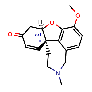 Chemical structure of (+/-)-Narwedine , CAS 1668-86-6, AChemBlock AD258736