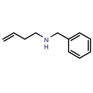Chemical structure of N-Benzylbut-3-en-1-amine , CAS 17150-62-8, AChemBlock AD258755