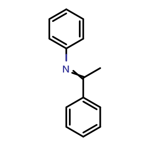 Chemical structure of N,1-diphenylethan-1-imine , CAS 1749-19-5, AChemBlock AD258764
