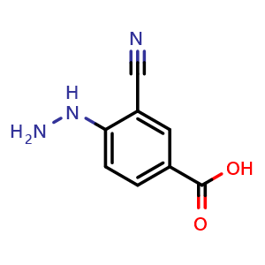 3-Cyano-4-hydrazinylbenzoic acid
